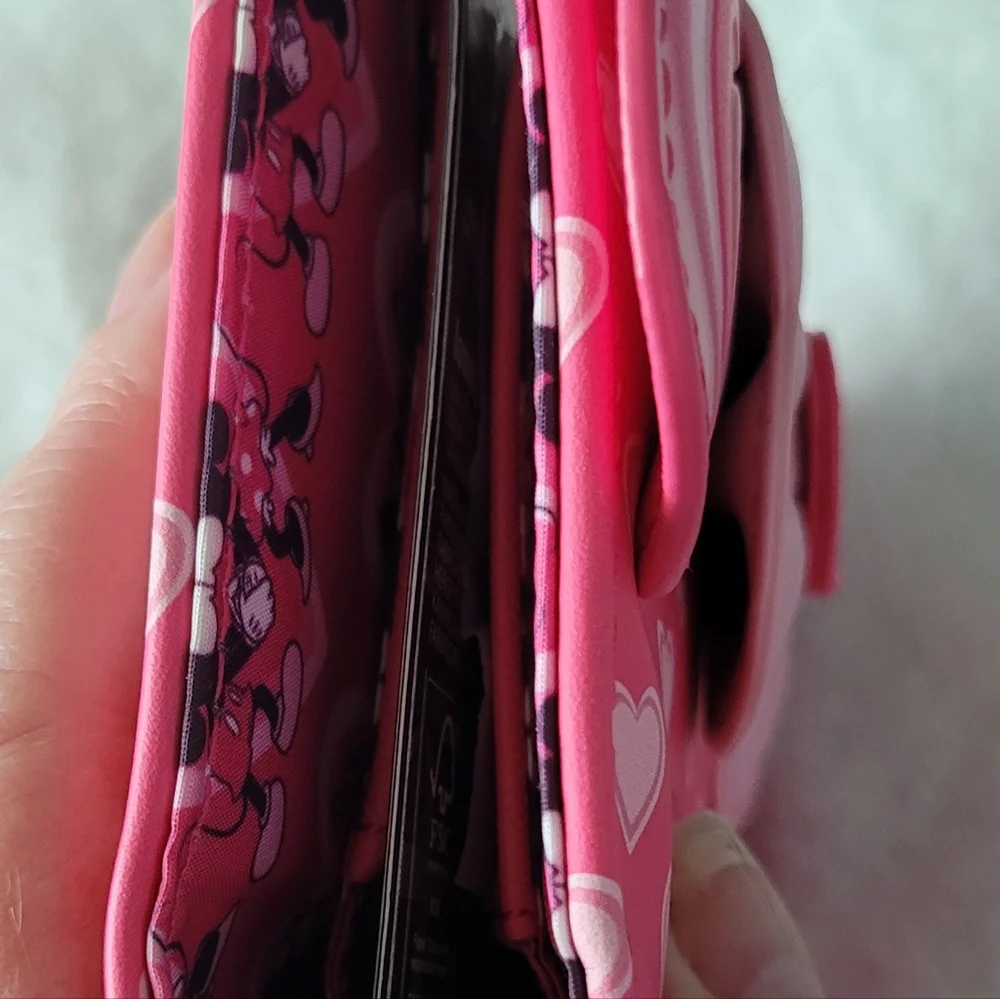 NWT-Disney Loungefly Pink Heart Wallet - Picture 10 of 12